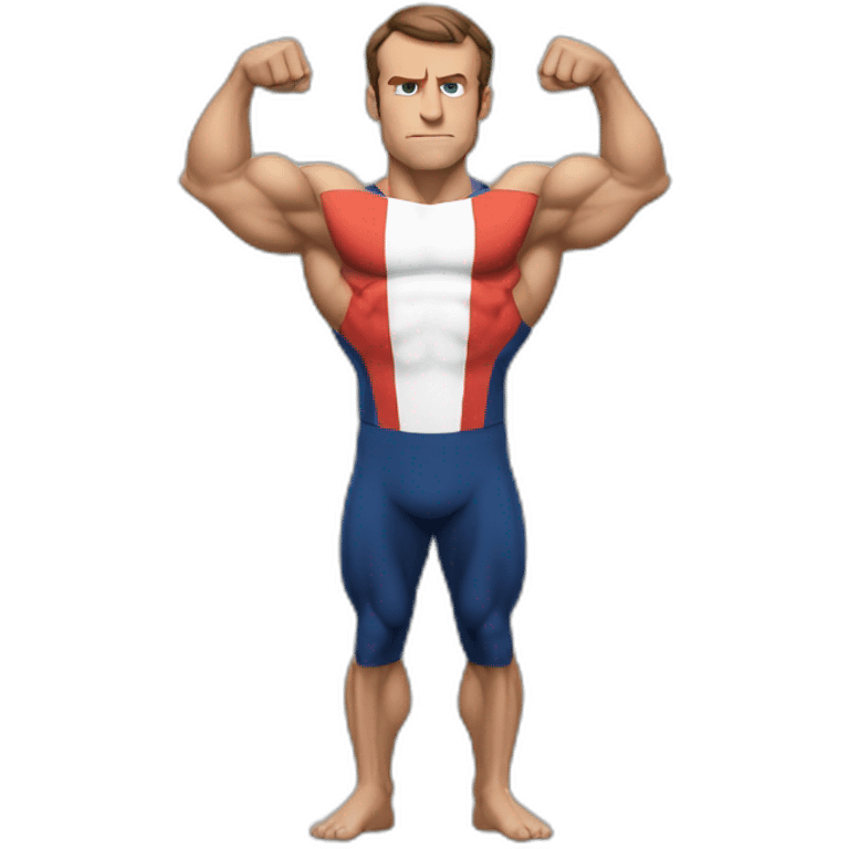 macron-flexing-muscles emoji