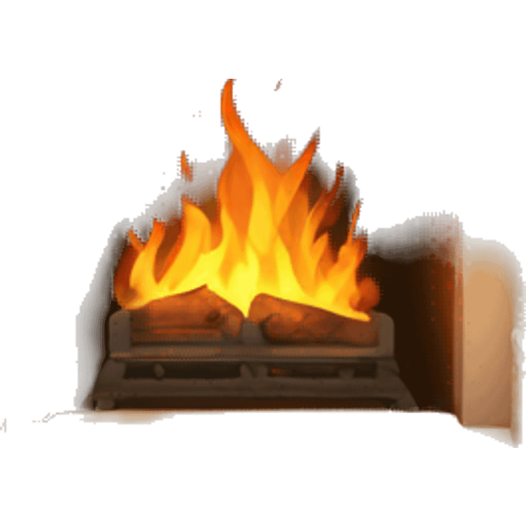 Christmas aesthetic beige fireplace emoji