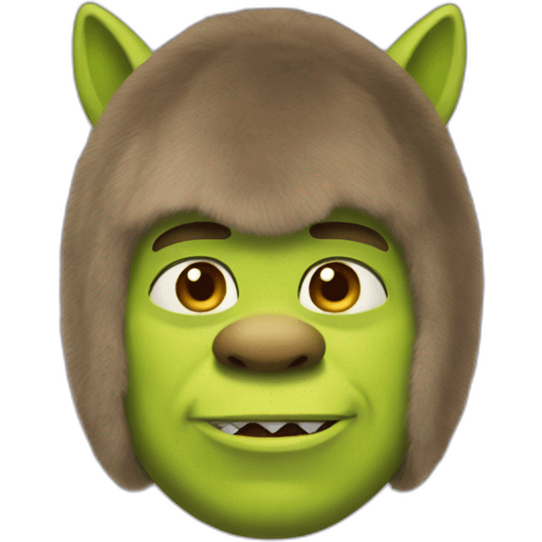 shrek with a cat costume emoji