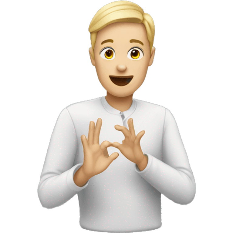 ASL interpreter emoji