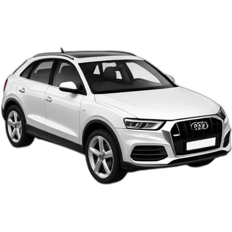 Audi Q3 blanco emoji