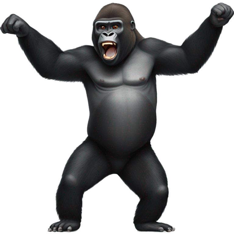 Gorilla -dancing emoji