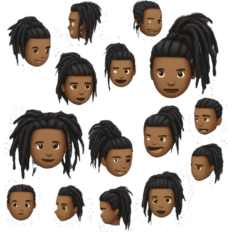 black dreadhead emoji