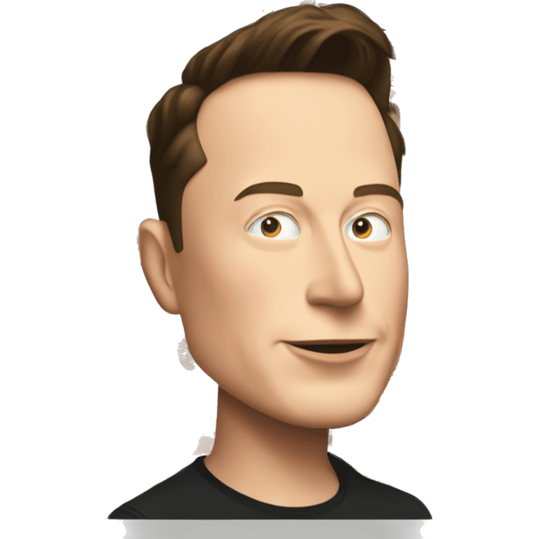 Elon Musk surrounded by zeros and ones emoji