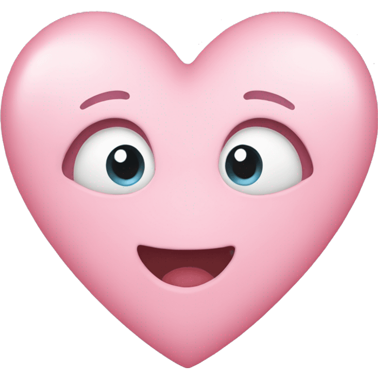 Pink pastel heart emoji