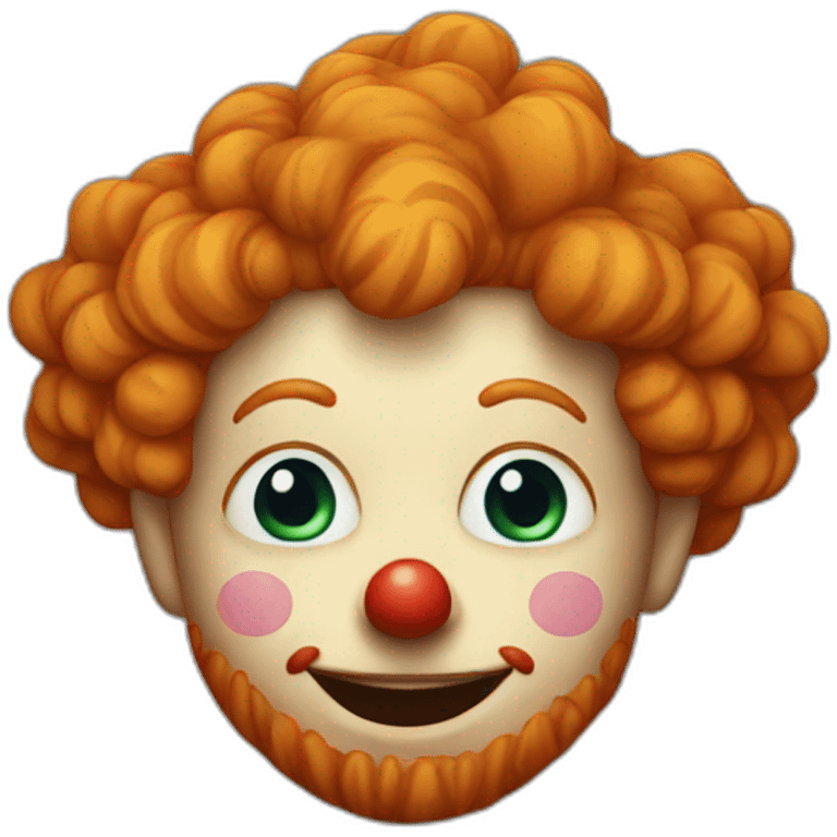 ginger clown emoji