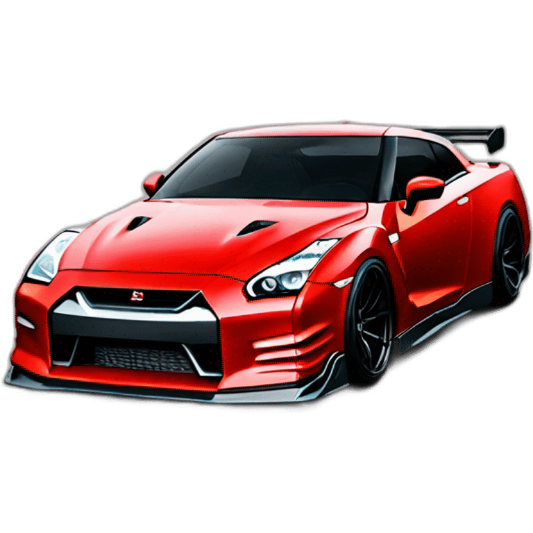 Nissan GTR liberty Walk Red emoji