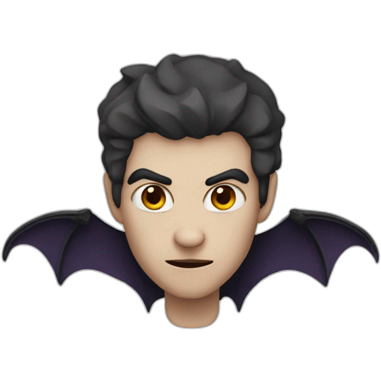 A vampire with bat ears emoji