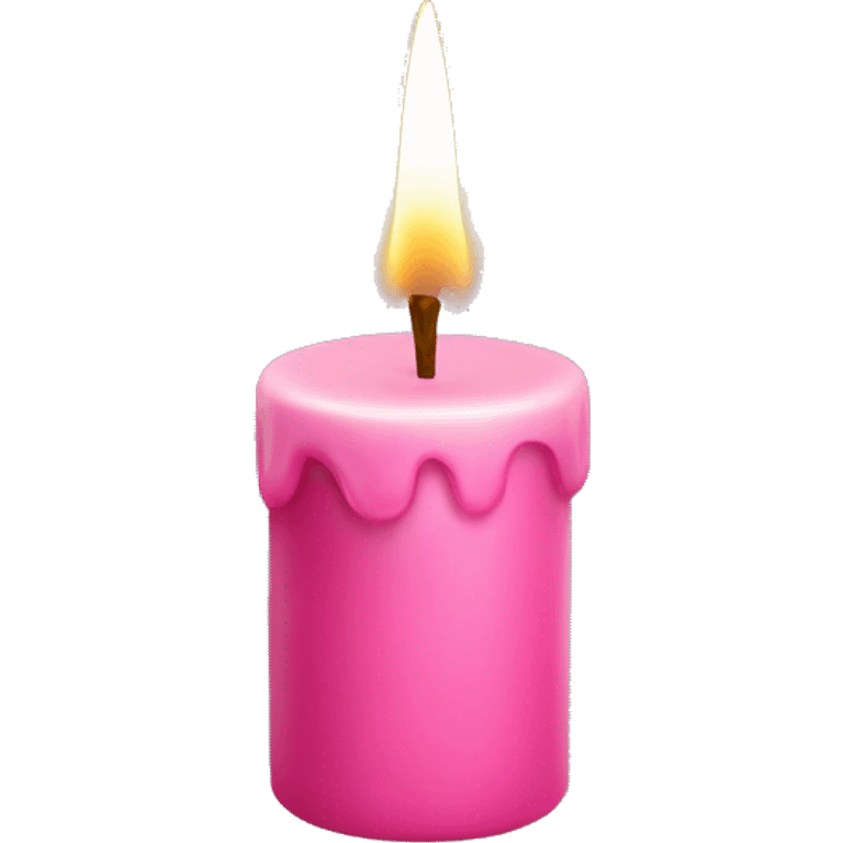 pink candle with berries emoji