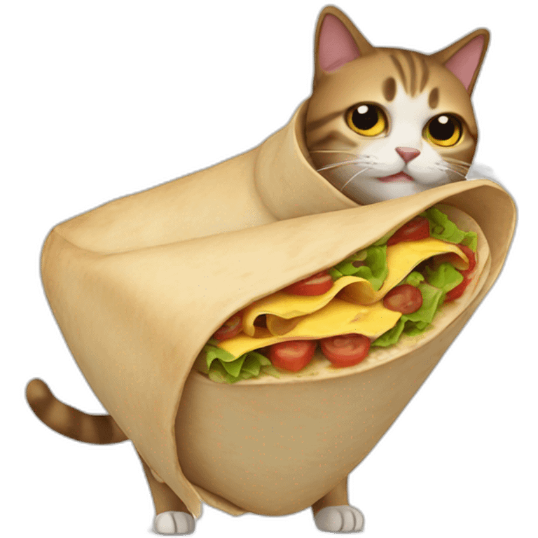 Burrito-cat emoji