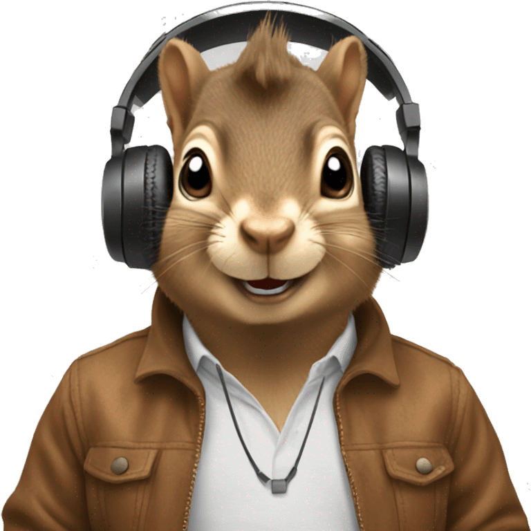 Squirrel DJ emoji