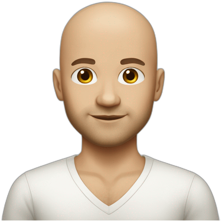 Daniel nass brazilian white skin brown hair bald emoji