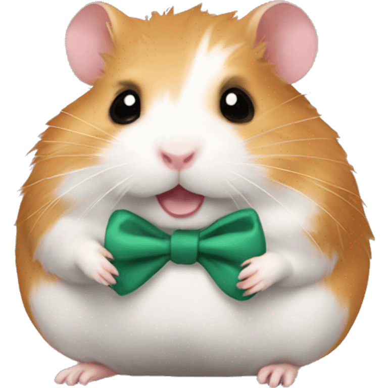 Hamster with a bow  emoji