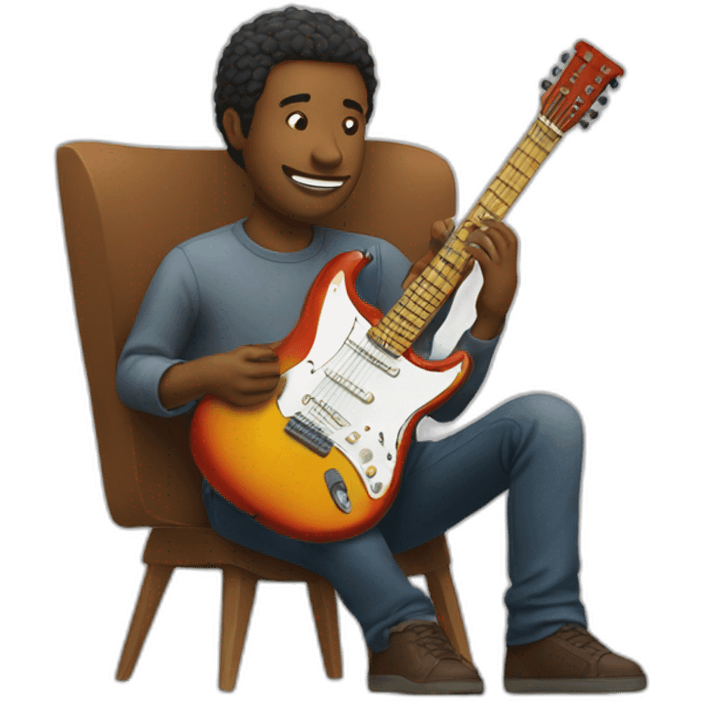 Idir et sa guitare emoji