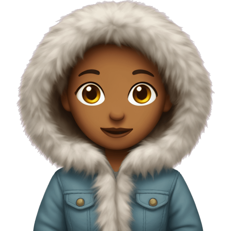 girl with furrcoat emoji