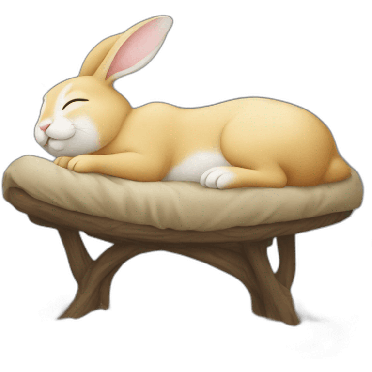 Sleeping-rabbit-fullbody emoji