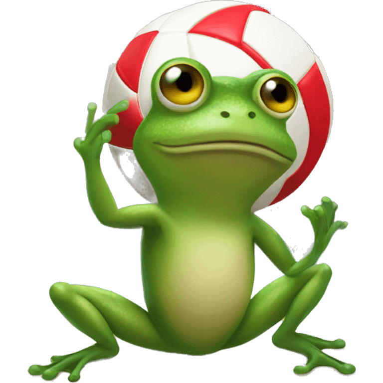 frog on a volleyball emoji