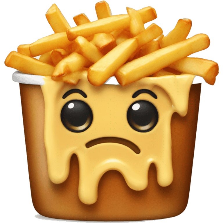 Poutine mange une poutine emoji