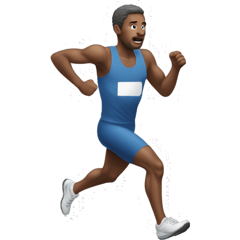 🏃：a-white-man-running emoji