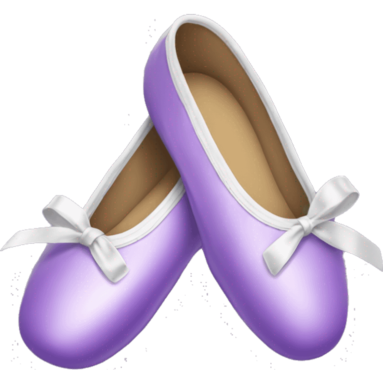 Purple ballet shoes emoji