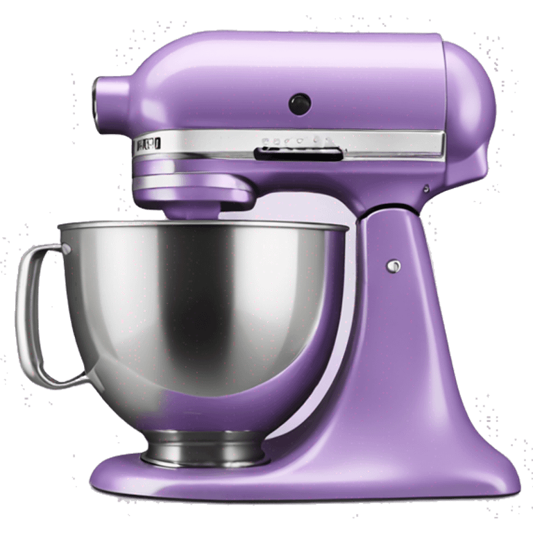 Realistic light purple kitchenaid mixer isolated.  emoji