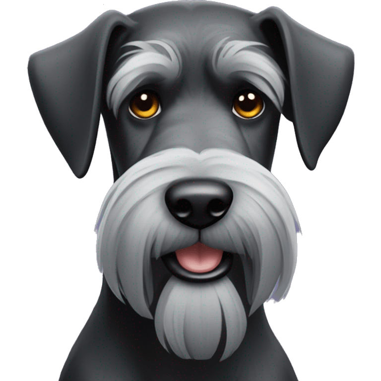 Croped giant schnauzer emoji