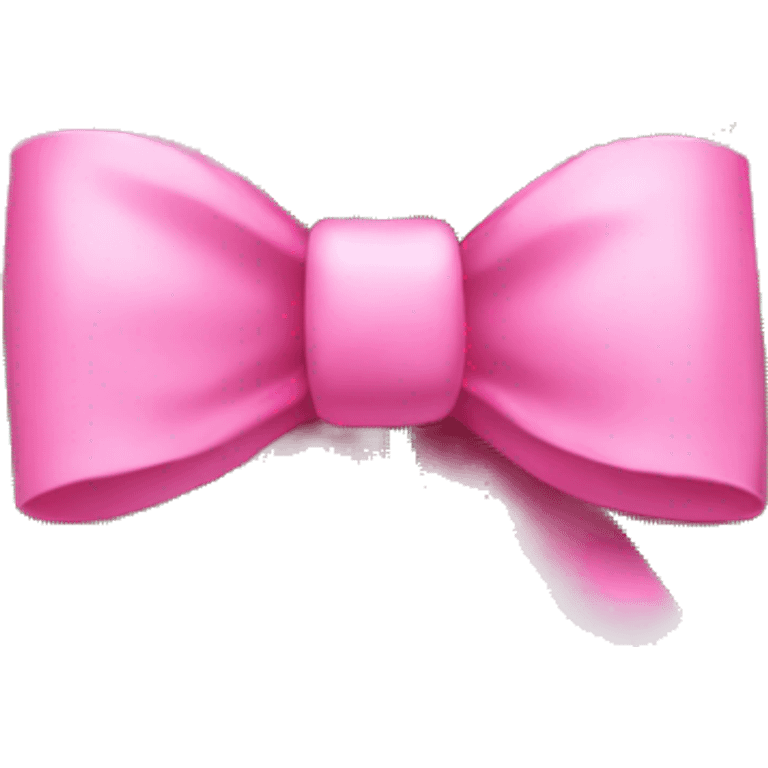 pink bow on christmas tree emoji