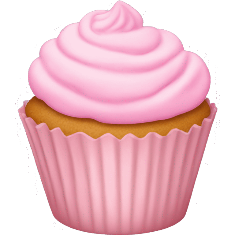 Light pink cupcake emoji