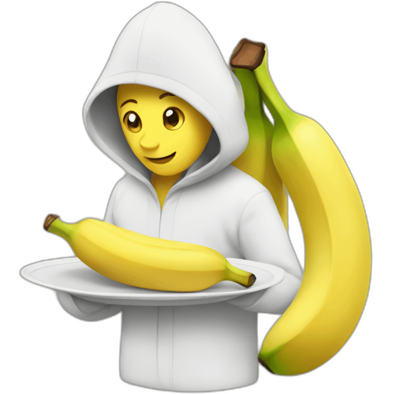 eat out shy banana emoji