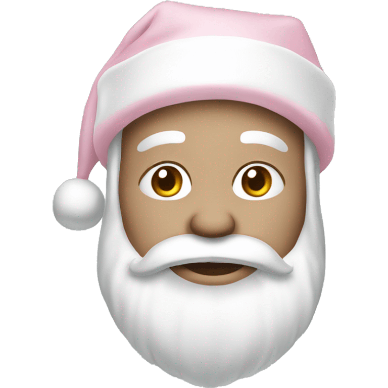 Pastel pink Santa  emoji