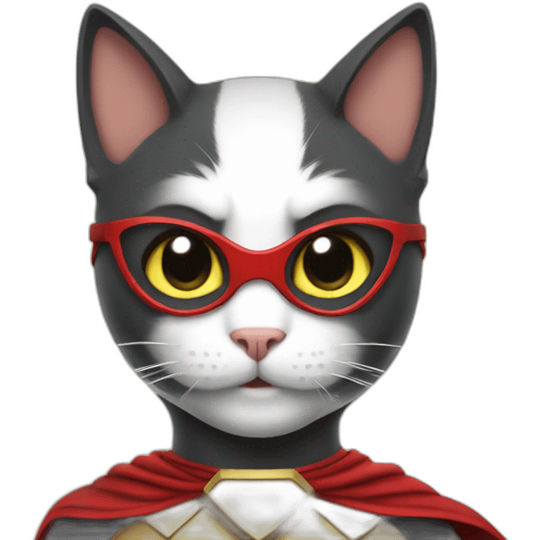 A super hero cat emoji