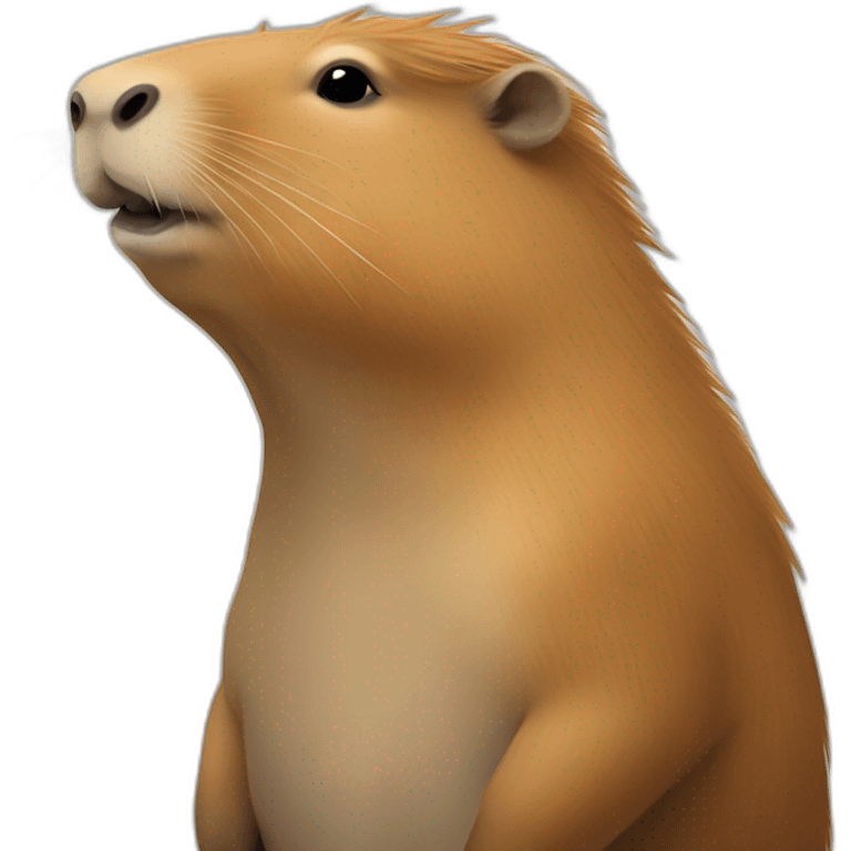 Capybara sur mouette emoji