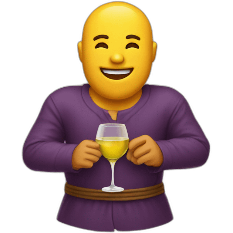 Dieu qui boit du vin  emoji