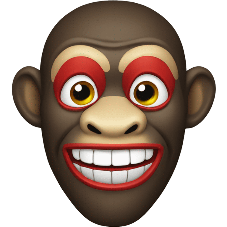 Monkey clown mask emoji