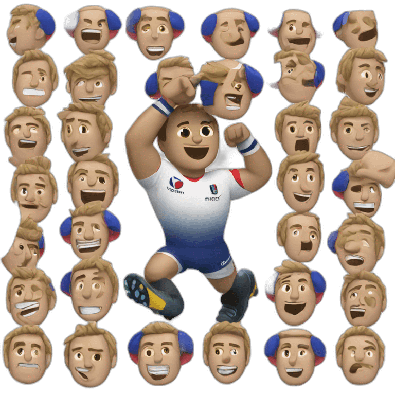 French rugby player win world cup emoji