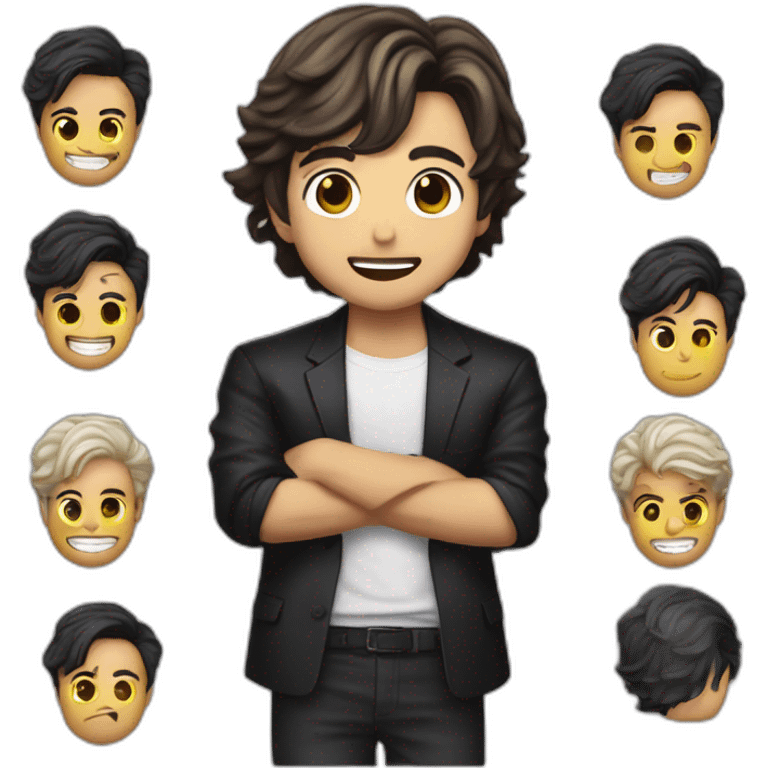 stray kids with andres manuel lopez obrador emoji