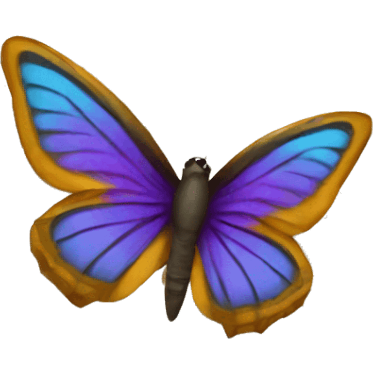 Butterfly reading a book emoji