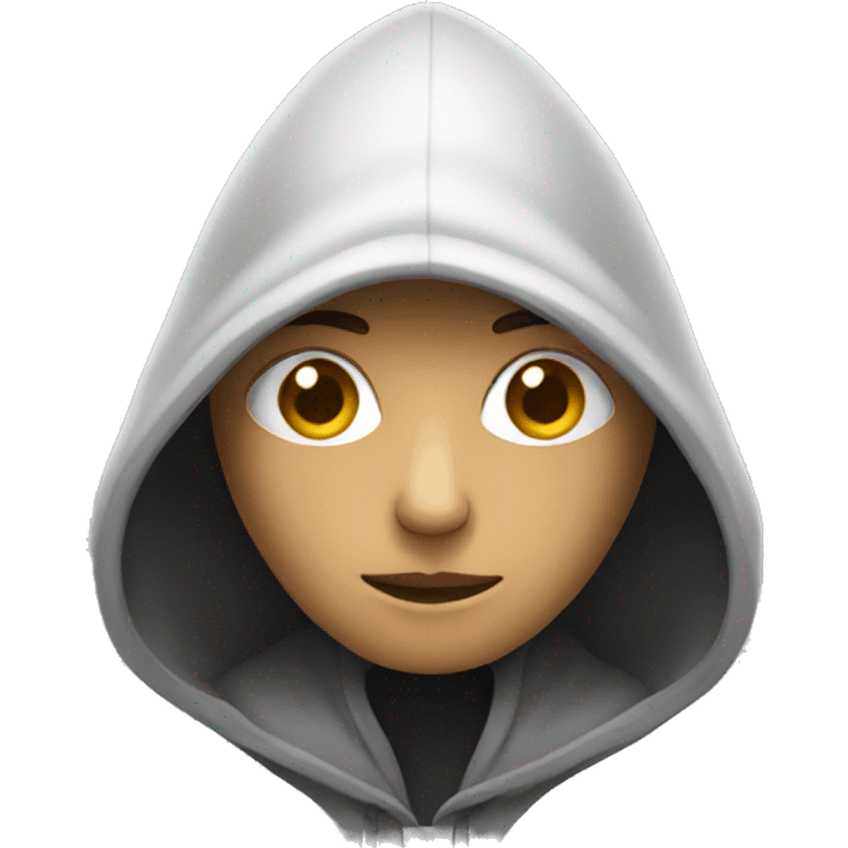 Hooded figure emoji