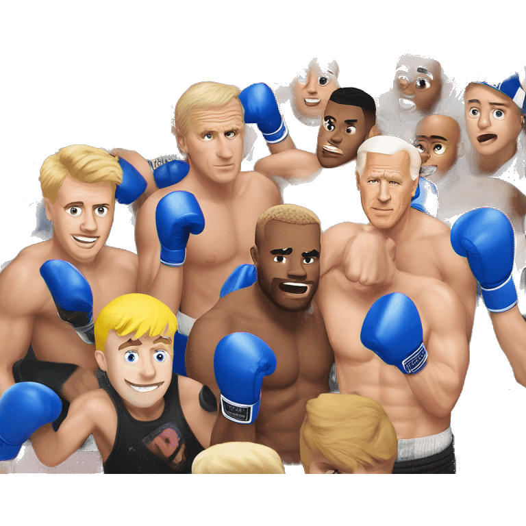 Jake Paul boxing Joe Biden emoji