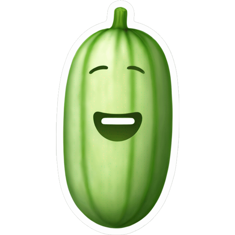 Cucumber with liquid off the tip emoji