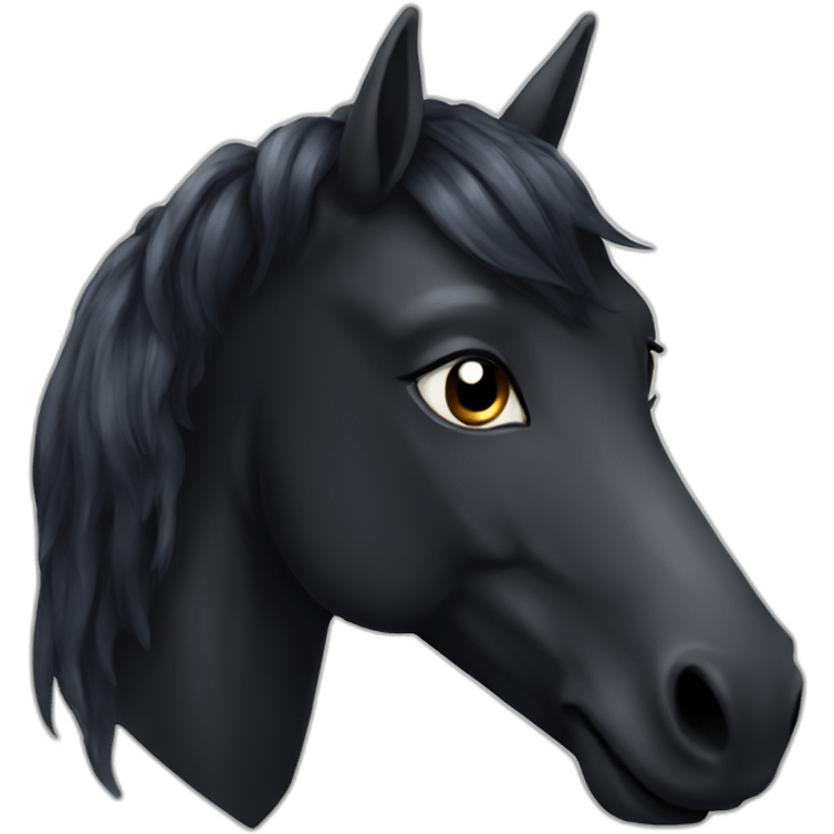 black unicorn emoji