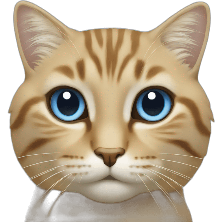 Chat bleu emoji