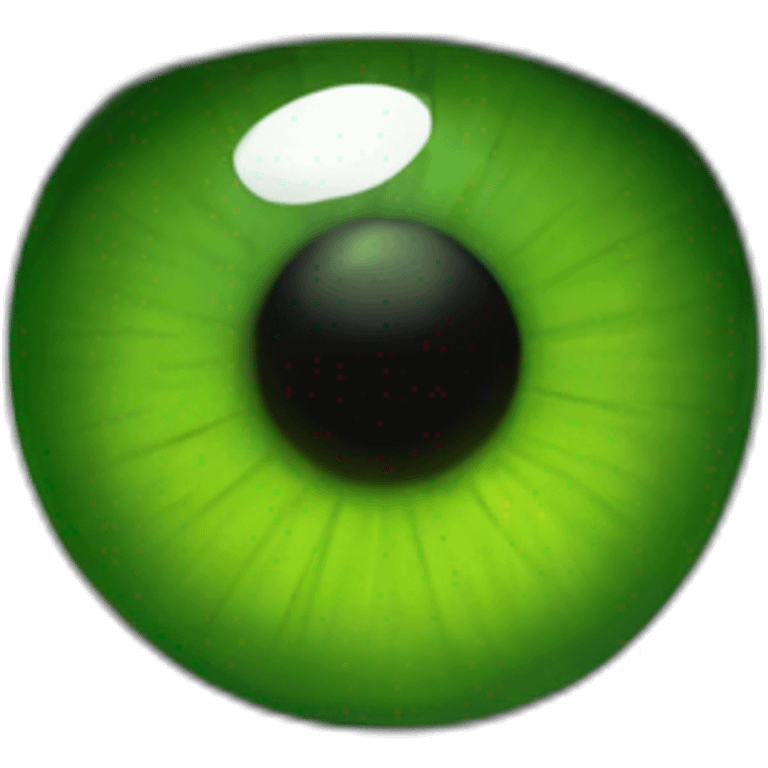 Oeil vert emoji