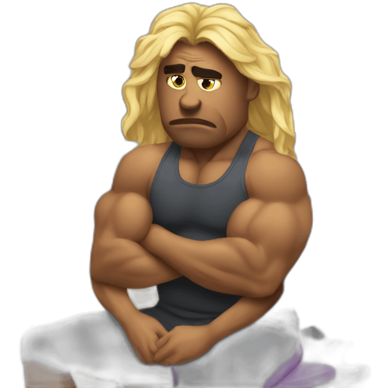 sad at the gym emoji