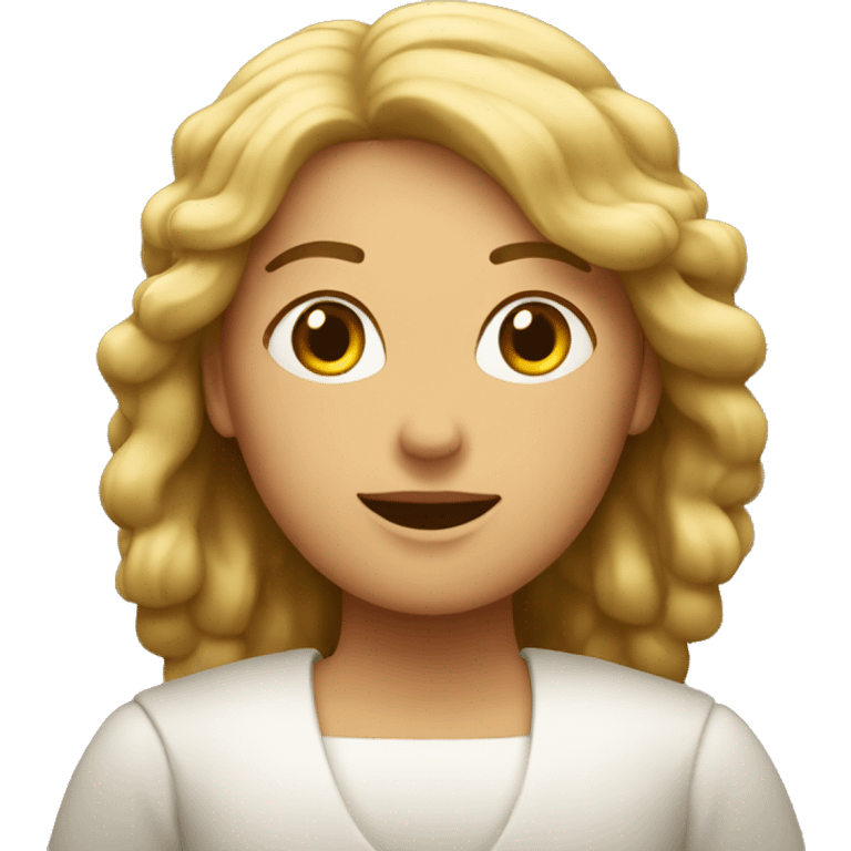 Bible, woman emoji