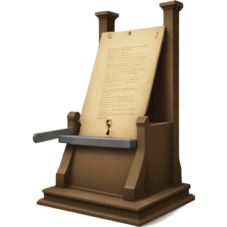 Historic French revolution guillotine  emoji