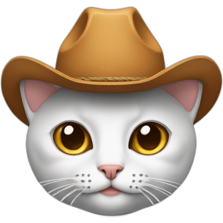 cat with cowboy hat emoji