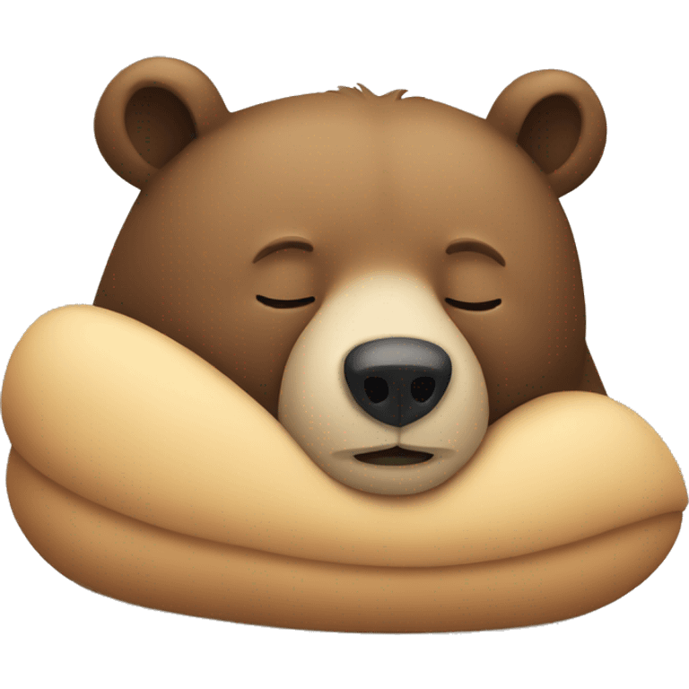 Bear sleeping emoji