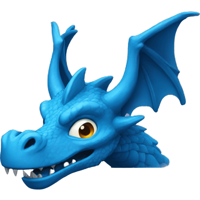 Dragão azul emoji