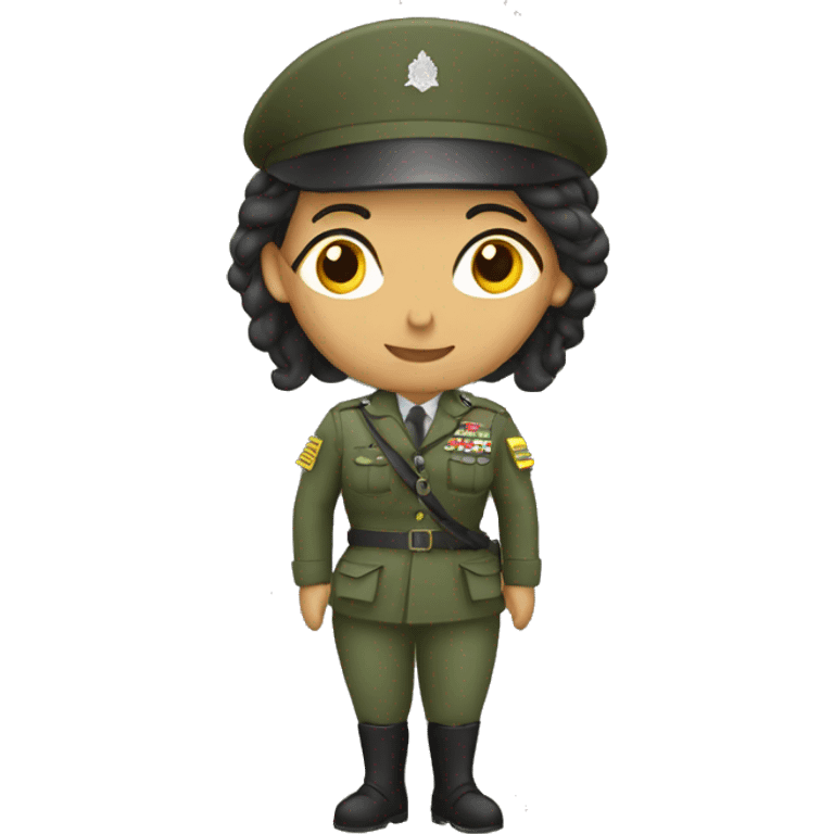 Mujer militar emoji